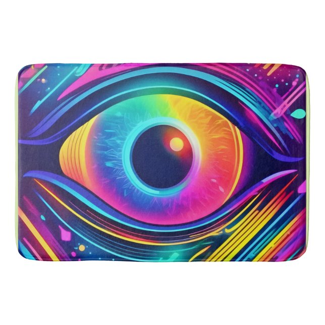 Kosmisches Auge der Träume Badematte (Vorderseite)