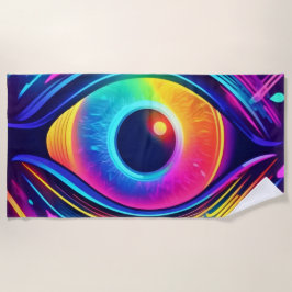 Kosmisches Auge der Träume Strandtuch