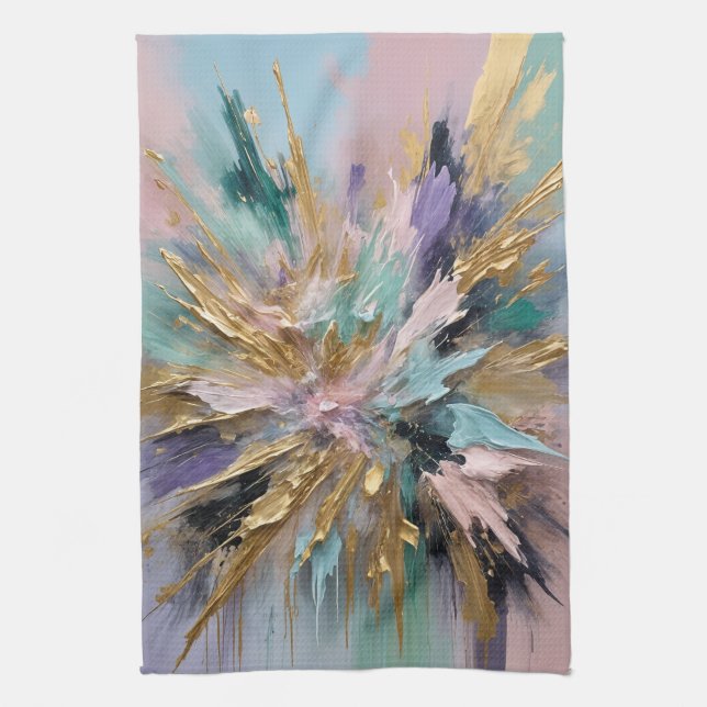 kosmisches Blut Geschirrtuch (Vertikal)