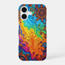 Kosmisches Blut: Surrealer Energiefluss iPhone 16 Hülle