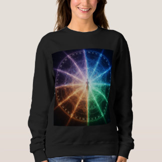 Kosmisches Chakra-Zodiak-Energie-Rad Spiritual Man Sweatshirt