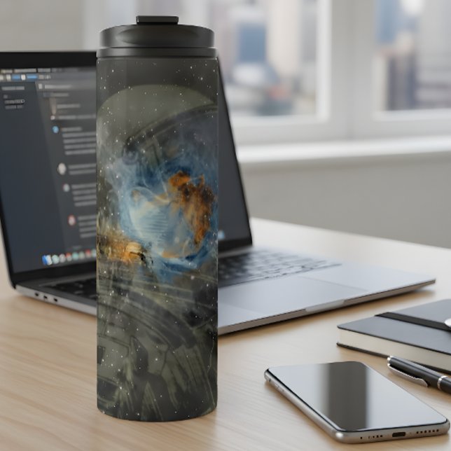 Kosmisches Explorer-Wärmetumbler Thermosbecher (Von Creator hochgeladen)