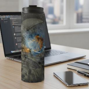 Kosmisches Explorer-Wärmetumbler Thermosbecher