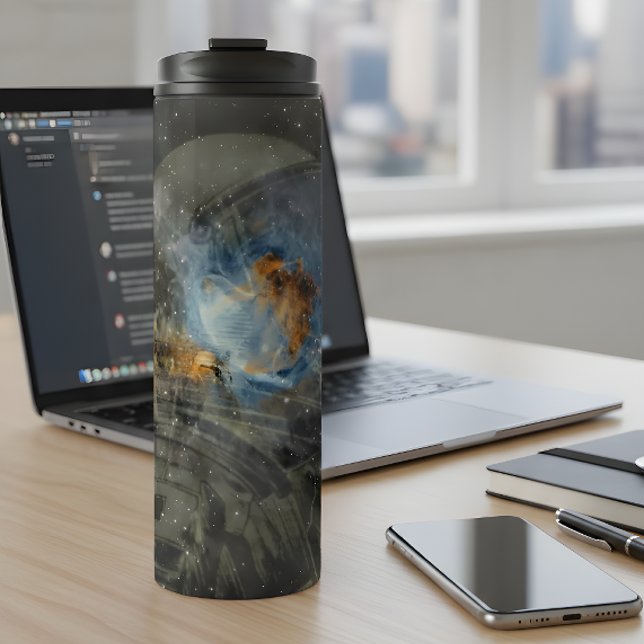 Kosmisches Explorer-Wärmetumbler Thermosbecher (Von Creator hochgeladen)