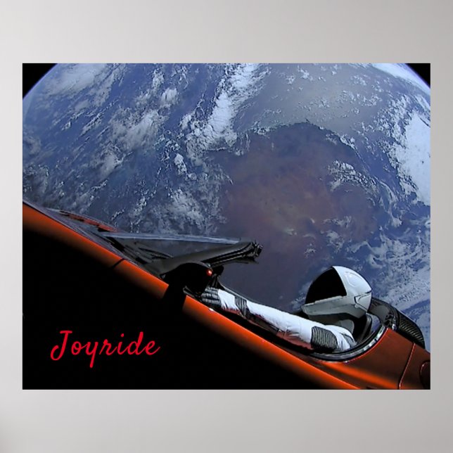 Kosmisches Foto Raumfahrt Astronaut Frisierte Auto Poster (Vorne)