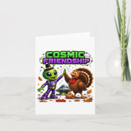 Kosmisches Freundschafts-Erntedankfest-Alien-Truth Einladung
