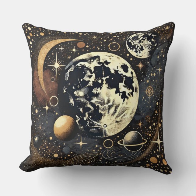 Kosmisches Galaxy Kissen - Celestial Elegante für  (Vorderseite)