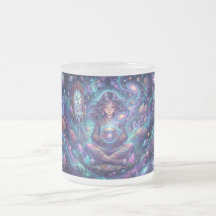 Kosmisches Göttinnen-Mug – Mystische Galaxien-Frau