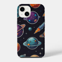 Kosmisches iPhone-Case: Weltraum-Themen-Handyhülle