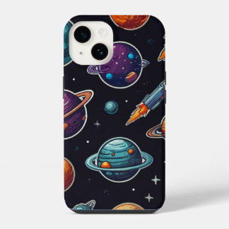 Kosmisches iPhone-Case: Weltraum-Themen-Handyhülle iPhone 14 Hülle