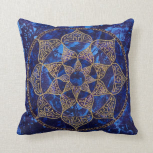 Kosmisches Lotus-Kissen Kissen