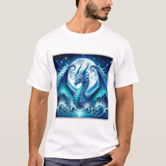 Kosmisches Meer-Drache Basic T-Shirt