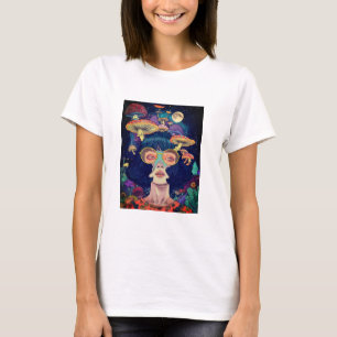 Kosmisches Pilz-Traum Frauen-T-Shirt T-Shirt
