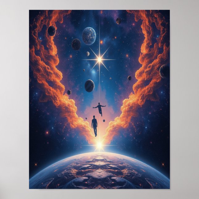 Kosmisches Portal Poster (Vorne)