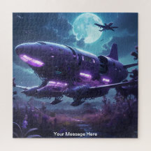 Kosmisches Raumschiff mit lebhafter Neonfarbe