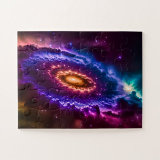 Kosmisches Rosa und Lila Fun Galaxie im Weltraum