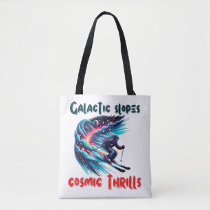 Kosmisches Skiabenteuer im Weltraum Tasche