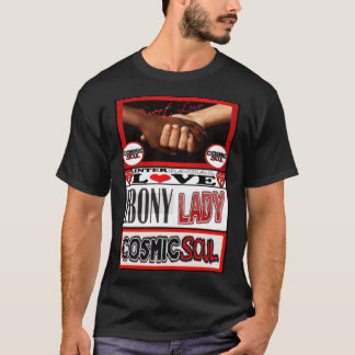 Kosmisches Soul - Ebenholz-Dame T-Shirt