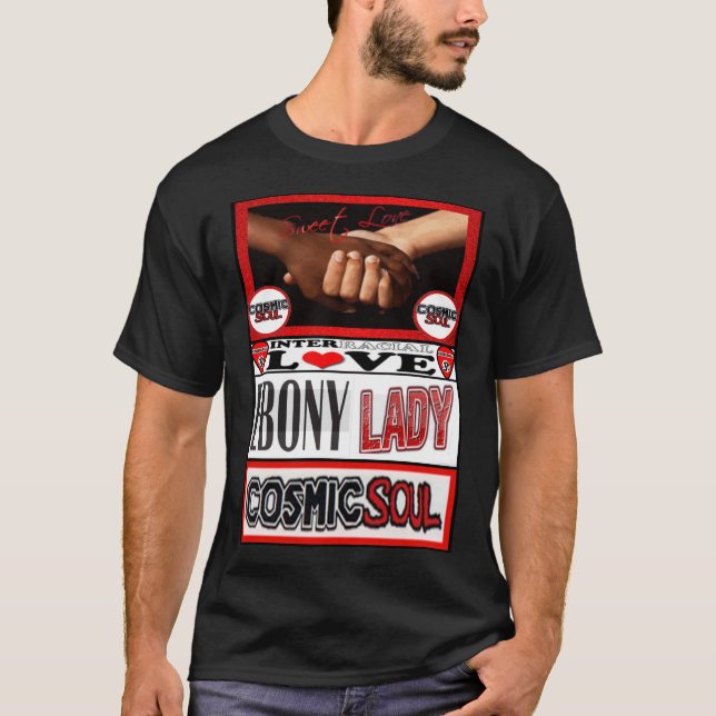 Kosmisches Soul - Ebenholz-Dame T-Shirt (Vorderseite)