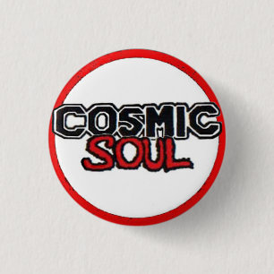 Kosmisches Soul - rundes Kreis-Logo Button