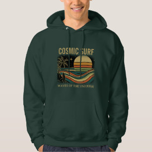 Kosmisches Surf Retro Wave • Vintage Sonnenunterga Hoodie