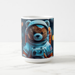 Kosmisches Teddybär-Astronaut Kaffeetasse
