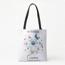 Kosmisches Tragen • Oktober-Geburtsblumen-Tragetas