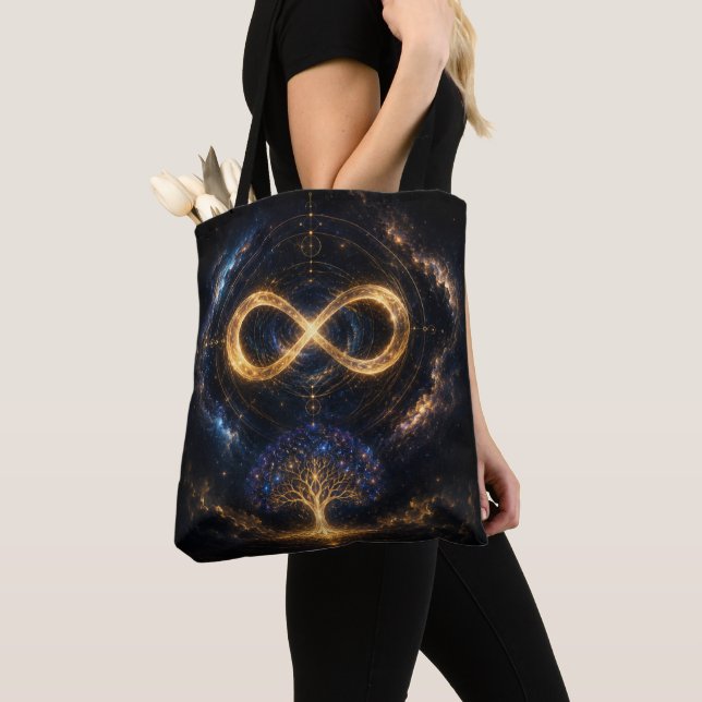 Kosmisches Unendlichkeit-Baum-Schulter-Tasche Tasche (Von Nahem)