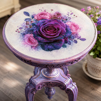 Kosmisches Veilchen-Rosen-Bouquet-Decoupage Seidenpapier