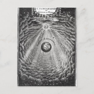 Kosmographie oder Wissenschaft der Welt Postkarte