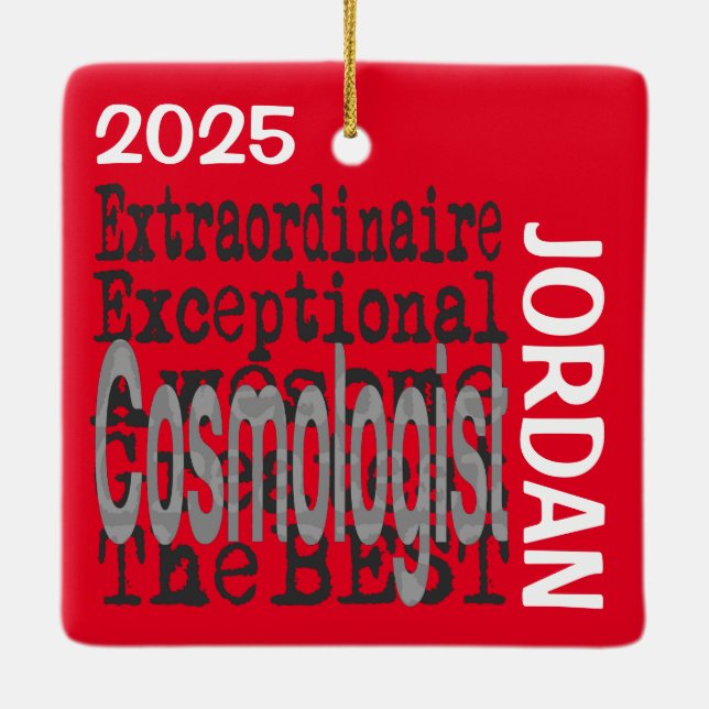 Kosmologin Extraordinaire Keramikornament (Rückseite)