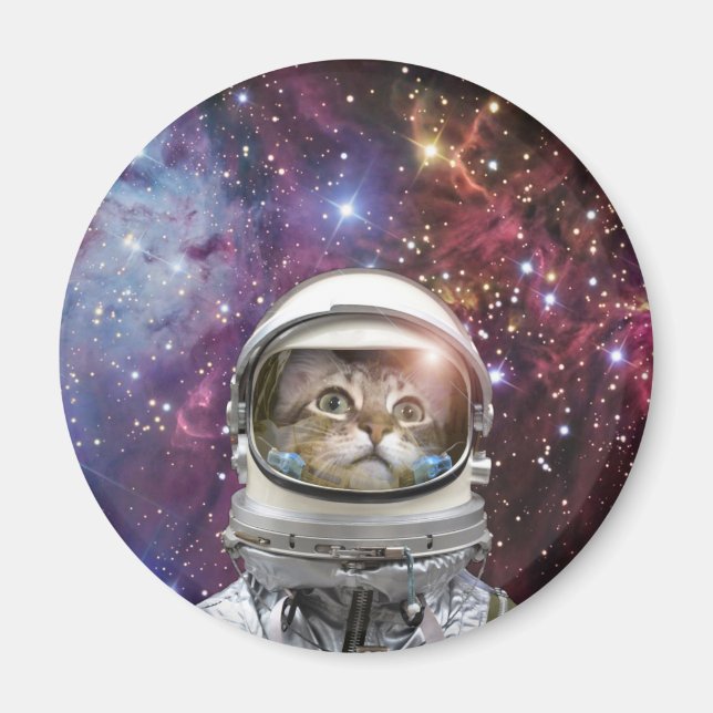 Kosmonaukatze Magnet (Vorne)