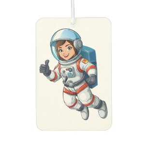 Kosmonaut schwebt im Weltraum Autolufterfrischer