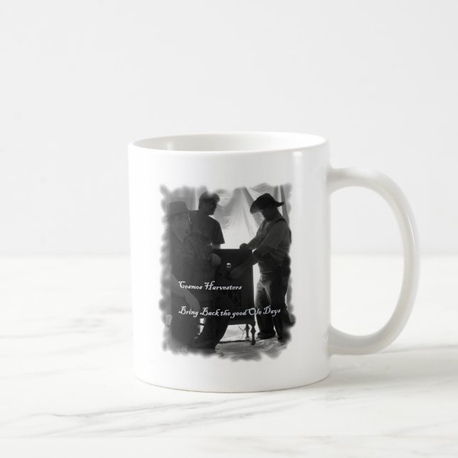 Kosmos-Erntemaschinen-Krawatte Kaffeetasse (Rechts)