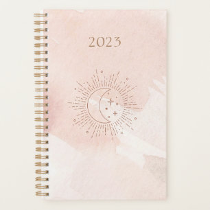Kosmos-Planer 2023 Light Pink Moon & Star Planer