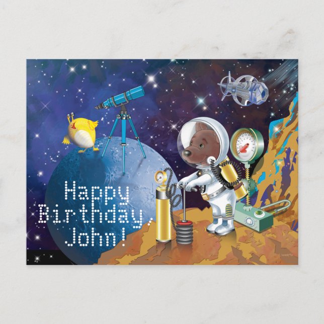 Kosmos Postkarte (Vorderseite)