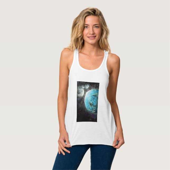 Kosmos Tank Top (Vorderseite Vollansicht)