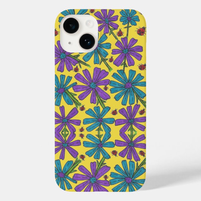 Kosmos und Lady Bugs Case-Mate iPhone 14 Hülle (Rückseite)