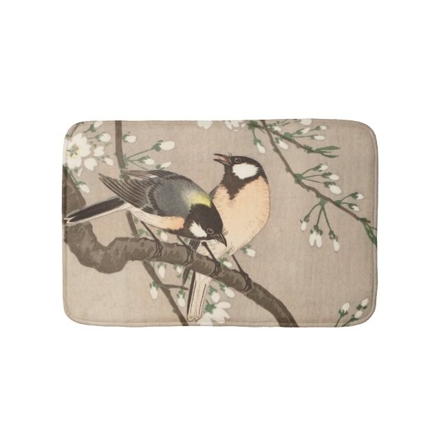 Koson Bird Chickadee Songbird Badematte (Vorderseite)