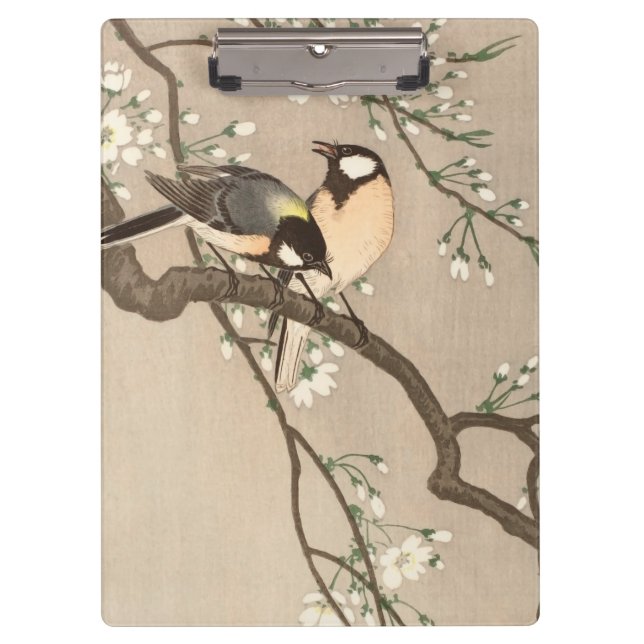 Koson Bird Chickadee Songbird Klemmbrett (Vorderseite)
