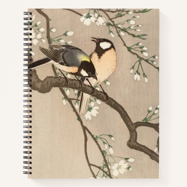 Koson Bird Chickadee Songbird Notizbuch (Vorderseite)