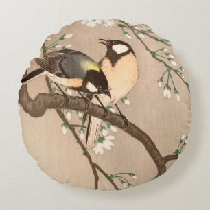 Koson Bird Chickadee Songbird Rundes Kissen