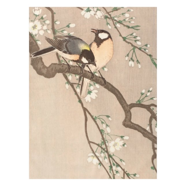 Koson Bird Chickadee Songbird Tischdecke (Vorderseite)