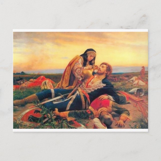 Kosovka Devojka - Uros Predic Postkarte (Vorderseite)