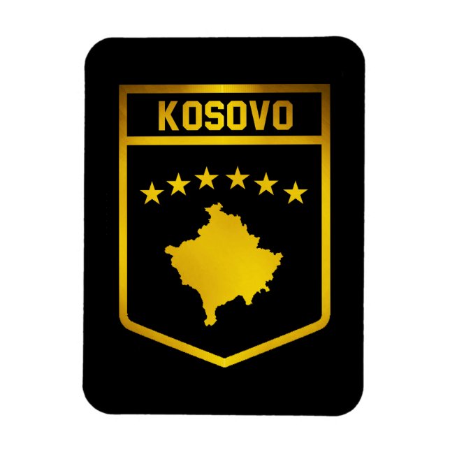 Kosovo-Emblem Magnet (Vertikal)