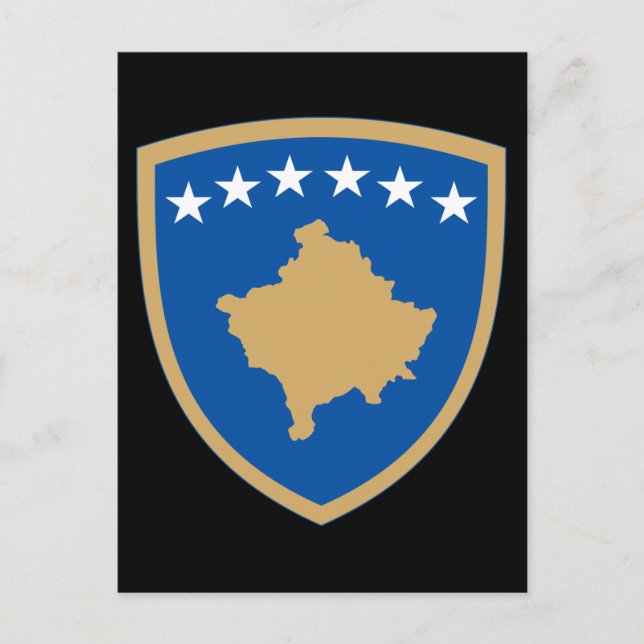 Kosovo-Emblem Postkarte (Vorderseite)