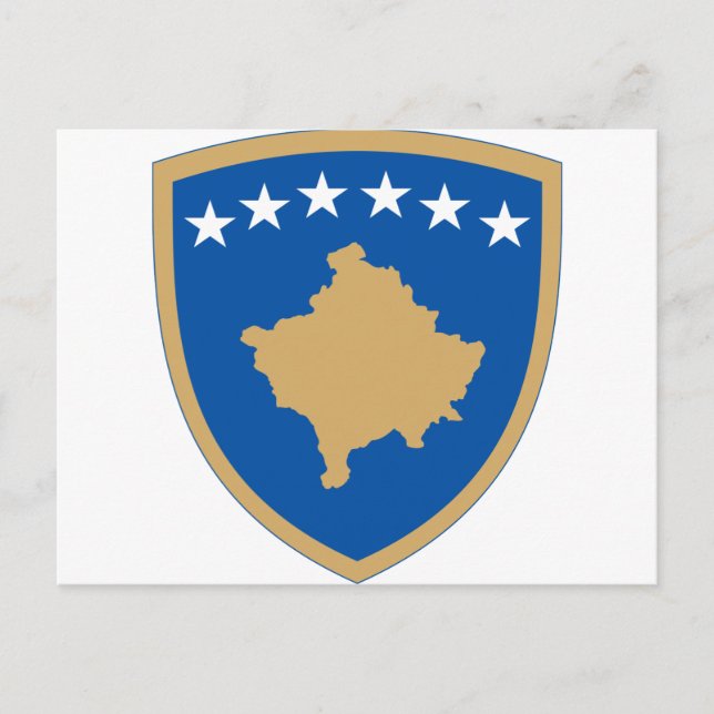 Kosovo-Emblem Postkarte (Vorderseite)