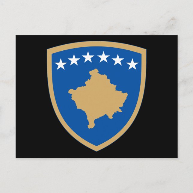 Kosovo-Emblem Postkarte (Vorderseite)