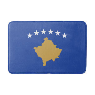 Kosovo-Flagge Badematte