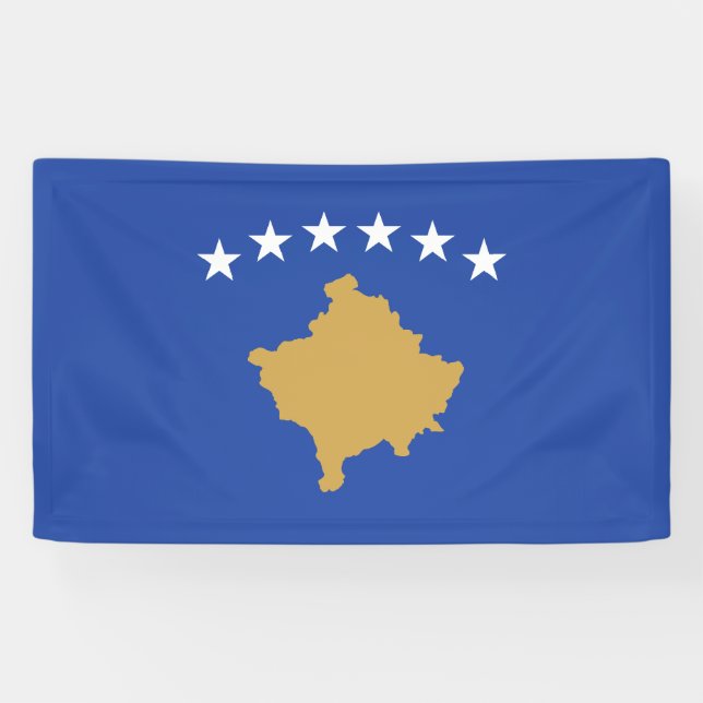 Kosovo-Flagge Banner (Horizontal)